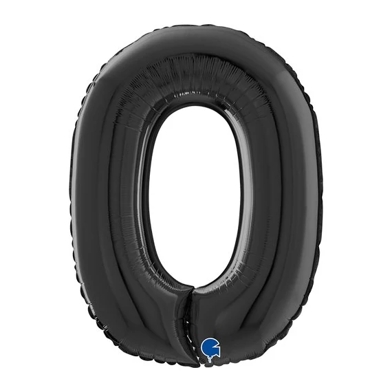 Grabo 66cm fekete szám lufi - 0