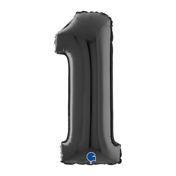 Grabo 66cm fekete szám lufi - 1