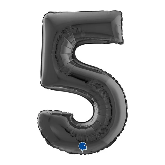 Grabo 66cm fekete szám lufi - 5