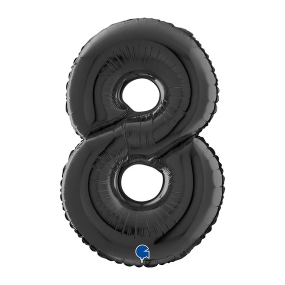 Grabo 66cm fekete szám lufi - 8